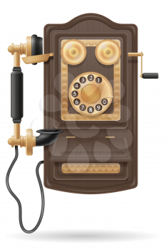phone old retro icon stock vector illustration isolated on white background