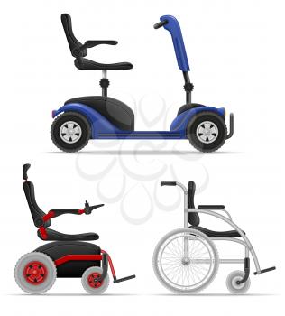 wheelchair for disabled people stock vector illustration isolated on white background
