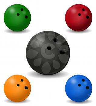 bowling ball vector illustration isolated on white background