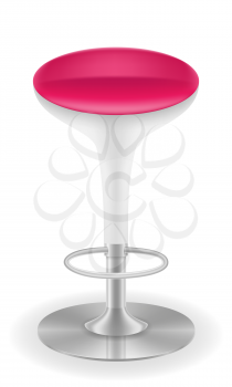 modern bar chair stool vector illustration isolated on white background