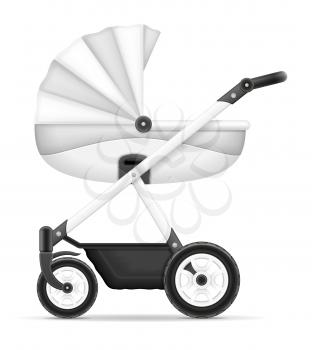 baby carriage stock vector illustration isolated on white background