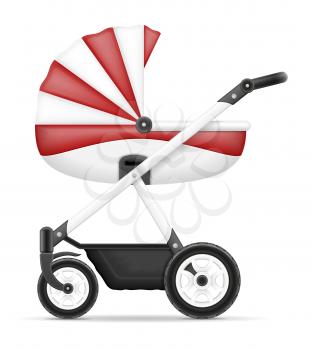 baby carriage stock vector illustration isolated on white background