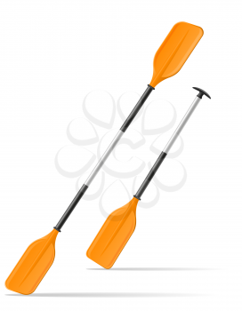 paddle for kayak or canoeing vector illustration isolated on white background