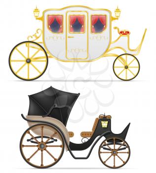 carriage for transportation of people vector illustration isolated on white background