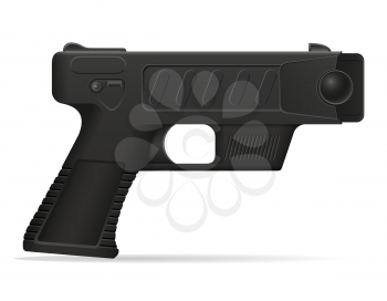 stun gun weapon self defense vector illustration isolated on white background