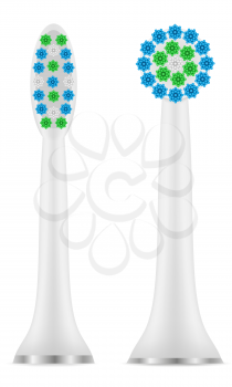 electric toothbrush for cleaning teeth and hygiene dental dentist vector illustration isolated on white background