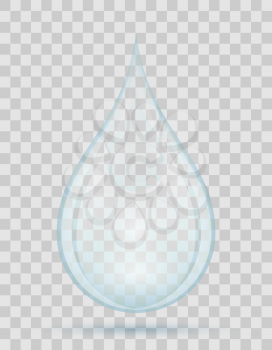 drop of water rain or spray vector illustration isolated on transparent background
