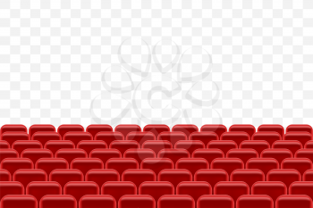 theater hall with seating for spectators vector illustration isolated on transparent background