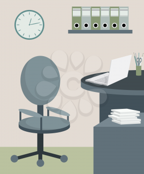 Royalty Free Clipart Image of Office Furniture