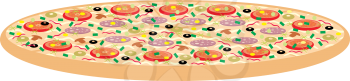 Royalty Free Clipart Image of Pizza