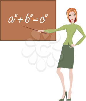 Royalty Free Clipart Image of a Teacher