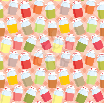 Royalty Free Clipart Image of a Jar Background