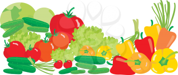 Royalty Free Clipart Image of Vegetables