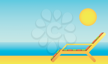 Royalty Free Clipart Image of a Lounger
