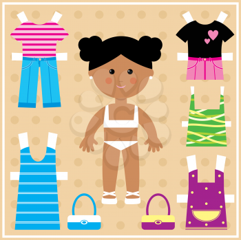 Royalty Free Clipart Image of a Paper Doll