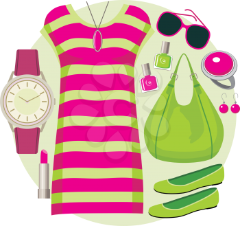 Royalty Free Clipart Image of a Tunic Set