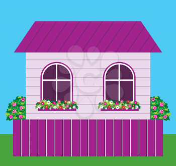 Royalty Free Clipart Image of a House