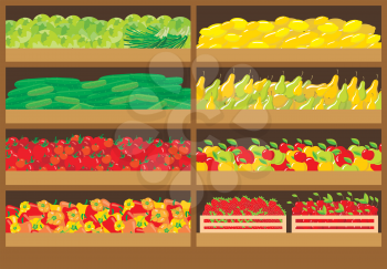 Royalty Free Clipart Image of Produce
