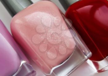 Nails polish. Lilac, pink, purple