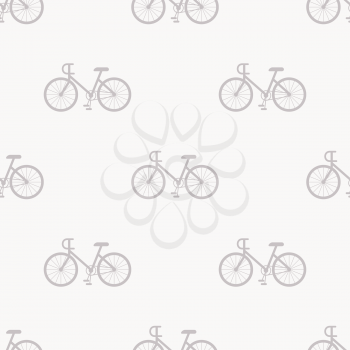 Bicycle pattern seamless. Vector