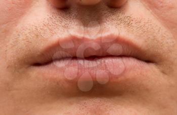 men's lips