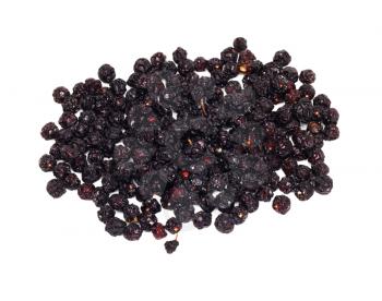 dried cherries on a white background