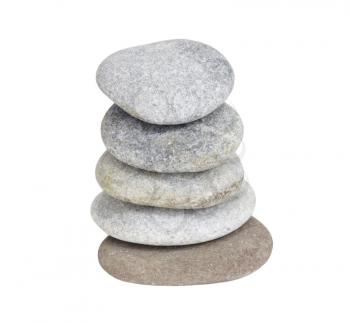 stones laid on each other on a white background 