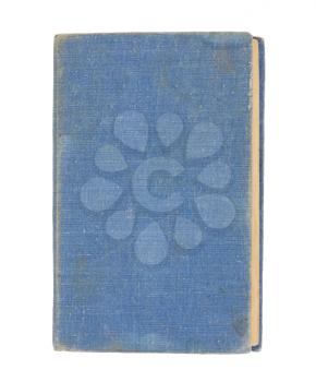 old blue book on a white background