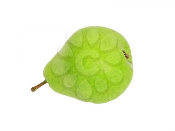 green pear isolated on a white 