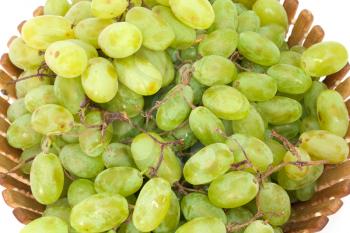 green grapes in a basket