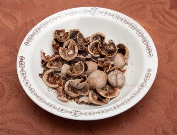 walnuts in a plate