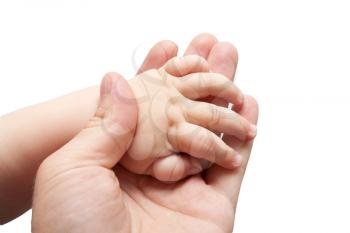 Father's and baby's hands 