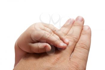 Father's and baby's hands 