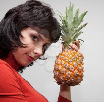 Girl with Pineapple