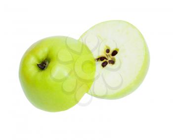 green apple isolated on white 