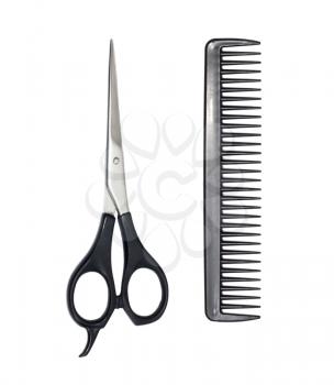 scissors and comb 