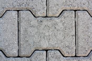 Connection of figured bricks