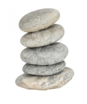 isolated Stacked stones 