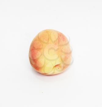 Full peach isolated on white background 