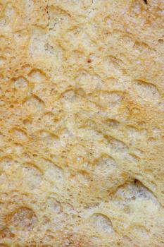 crust of bread as background