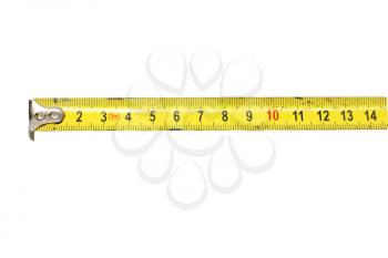 tape measure isolated on white background 