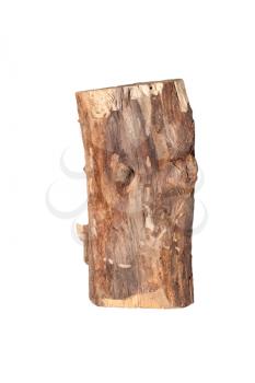 Birch logs isolated on the white background. 