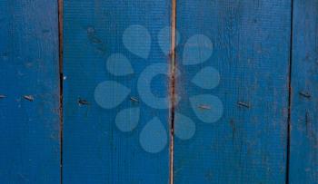 wood background painted in blue