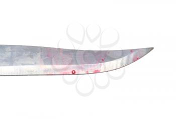 blade knife with blood stains