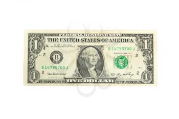 Dollar isolated on white 