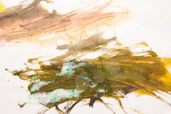 Abstract watercolors paint wet on paper 