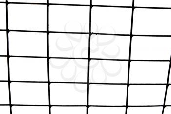 black grid on white background
