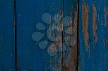 wood background painted in blue
