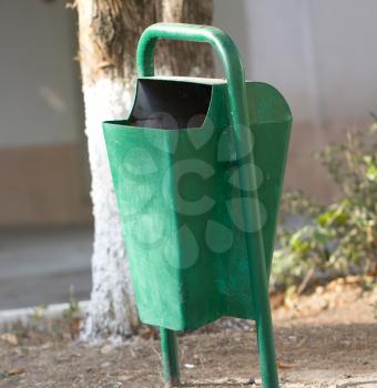 green bin in the park