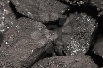 Close up of coal pile